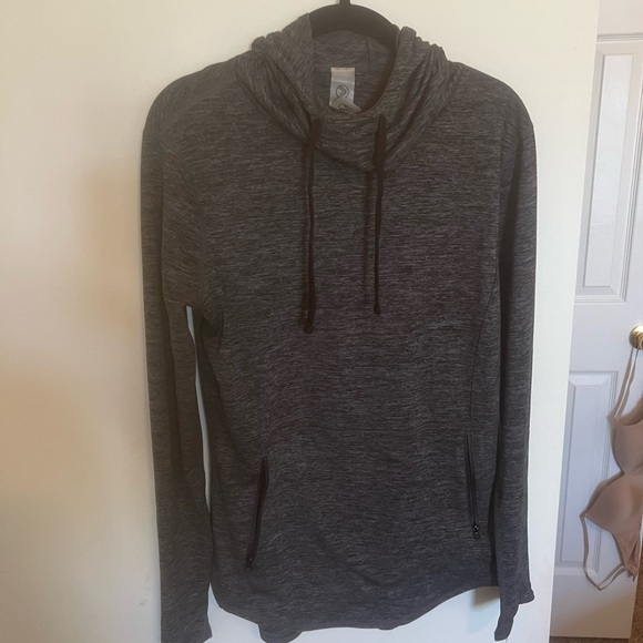 savvi Tops - Savvi Heather Charcoal Hoodie